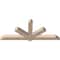Ekena Millwork Kennewick Smooth Timber Gable Bracket, Douglas Fir, 84"W x 35"H x 5 1/2"D x 5 1/2"F, 10/12 Pitch GBW084X35X0606KEN00SDF - alternate 4